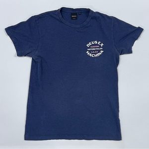 Deus Motorcycles Deus Ex Machina Navy Tee Small